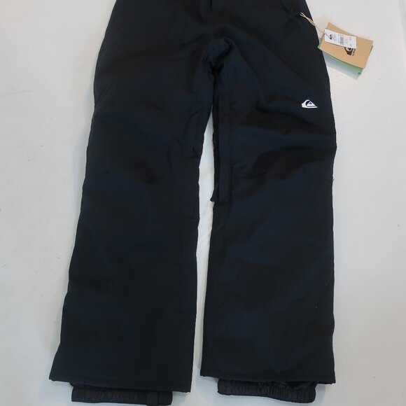 NWT Boys Quiksilver Black Insulated Ski Pants S/10 - Picture 2 of 7